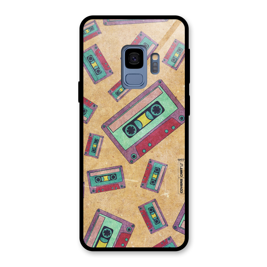 Ancient Cassettes Glass Back Case for Galaxy S9