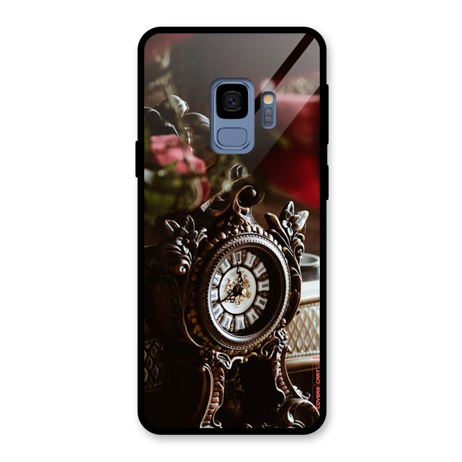 Ancient Clock Glass Back Case for Galaxy S9