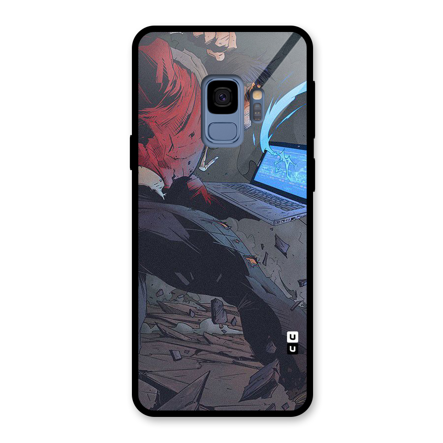 Angry Programmer Glass Back Case for Galaxy S9