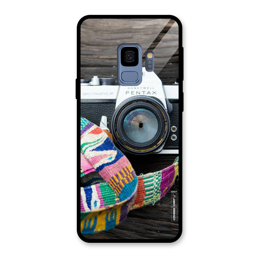 Antique Camera Glass Back Case for Galaxy S9