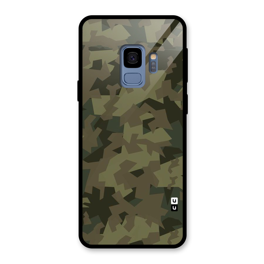 Army Abstract Glass Back Case for Galaxy S9