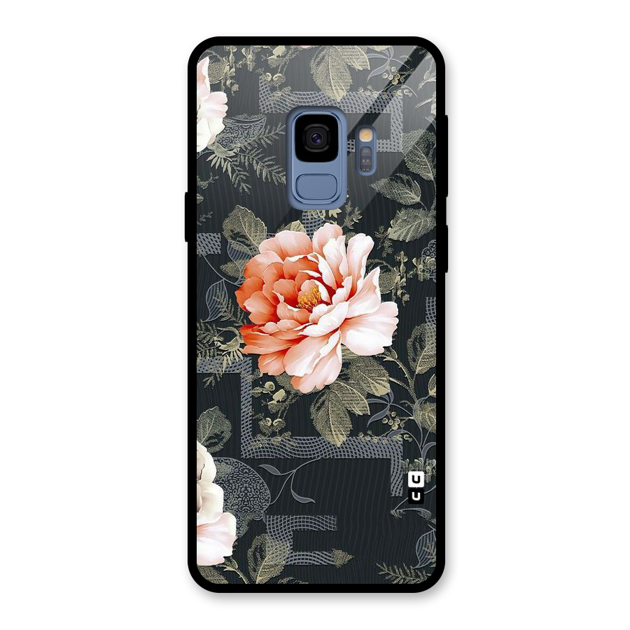Art And Floral Glass Back Case for Galaxy S9