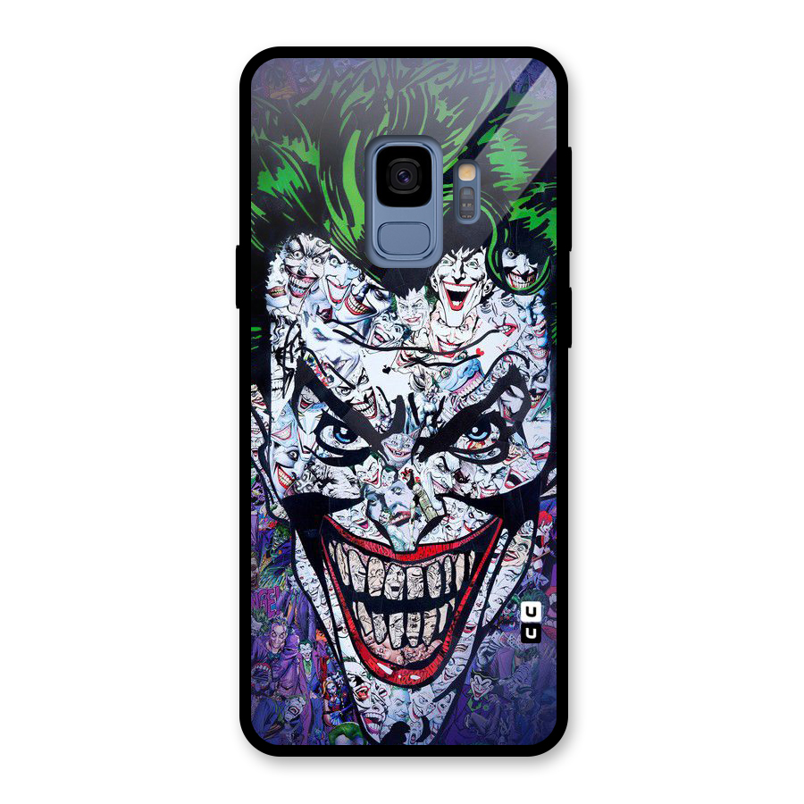 Art Face Glass Back Case for Galaxy S9