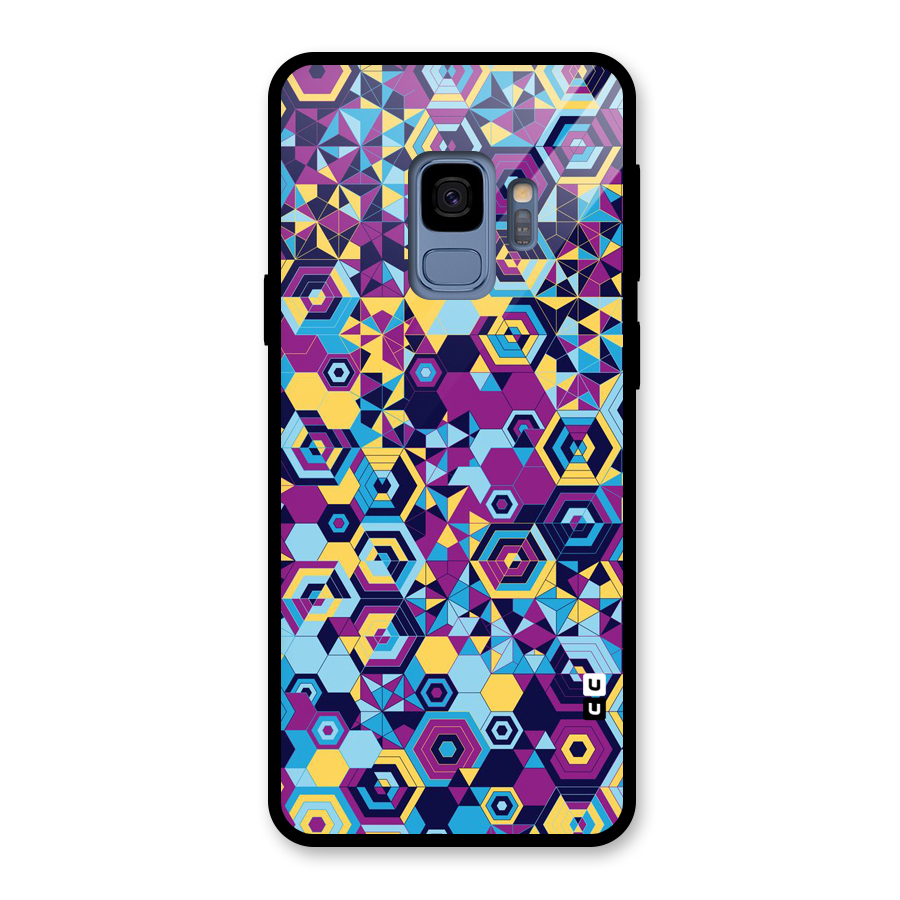 Artistic Abstract Glass Back Case for Galaxy S9