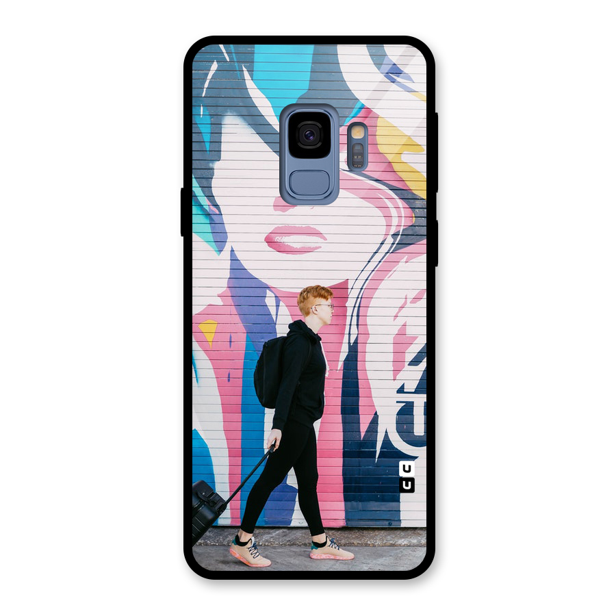 Backpacker Glass Back Case for Galaxy S9