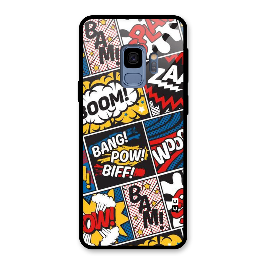 Bam Pattern Glass Back Case for Galaxy S9