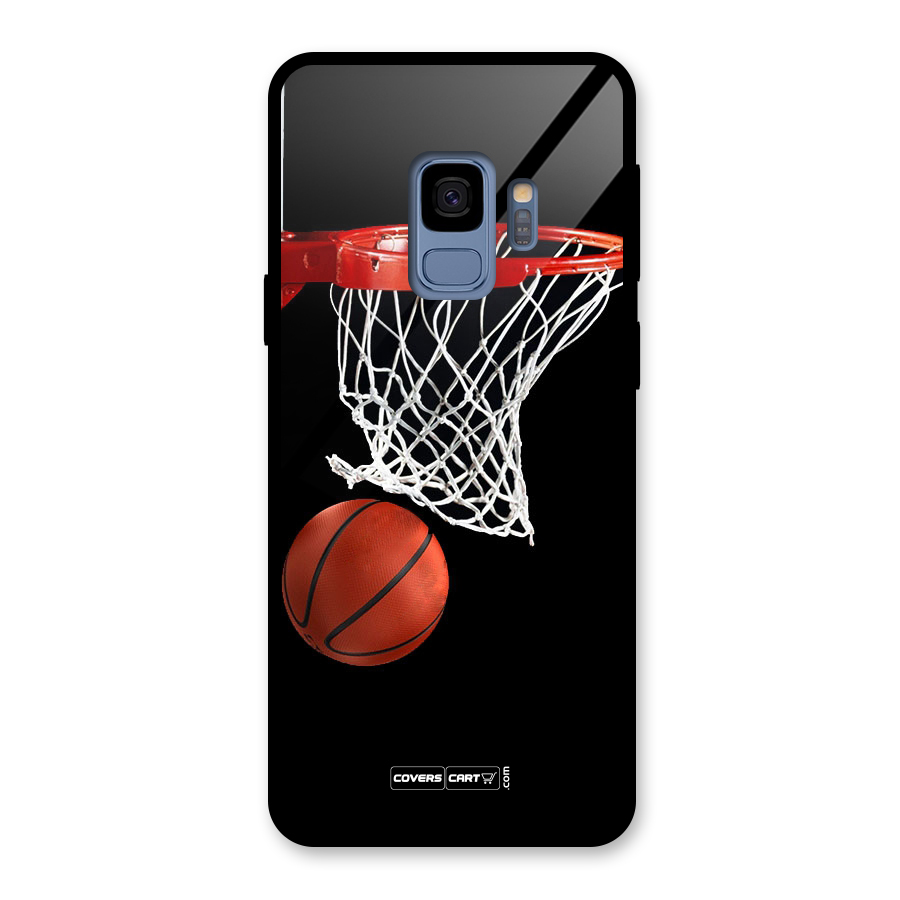 Basketball Glass Back Case for Galaxy S9