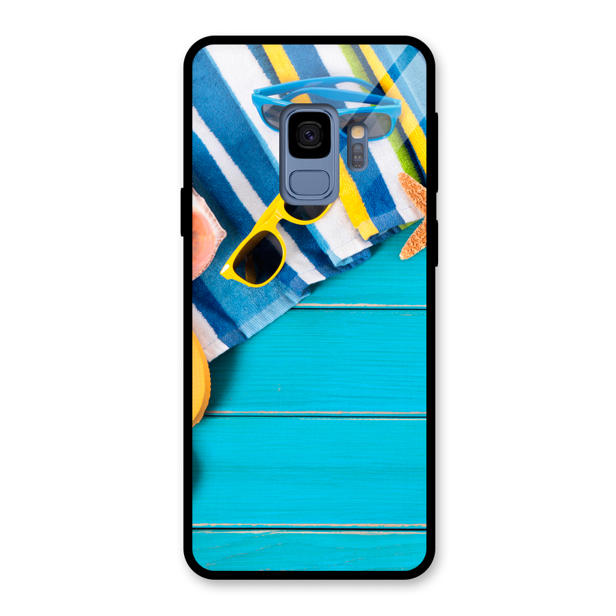 Beach Ready Glass Back Case for Galaxy S9