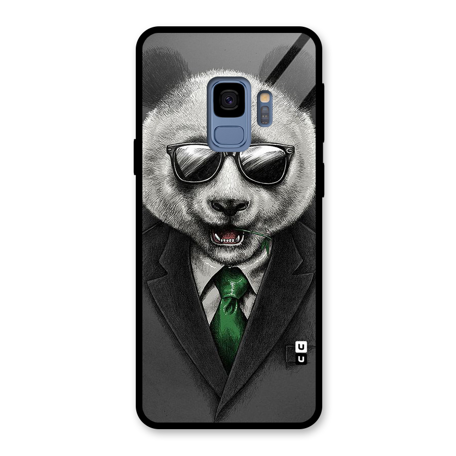 Bear Face Glass Back Case for Galaxy S9