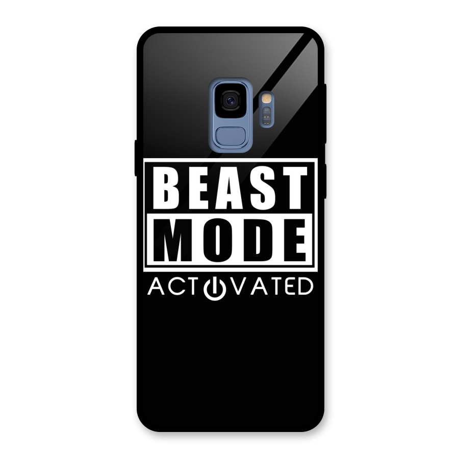 Beast Mode Activated Glass Back Case for Galaxy S9