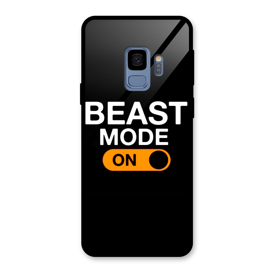 Beast Mode Switched On Glass Back Case for Galaxy S9