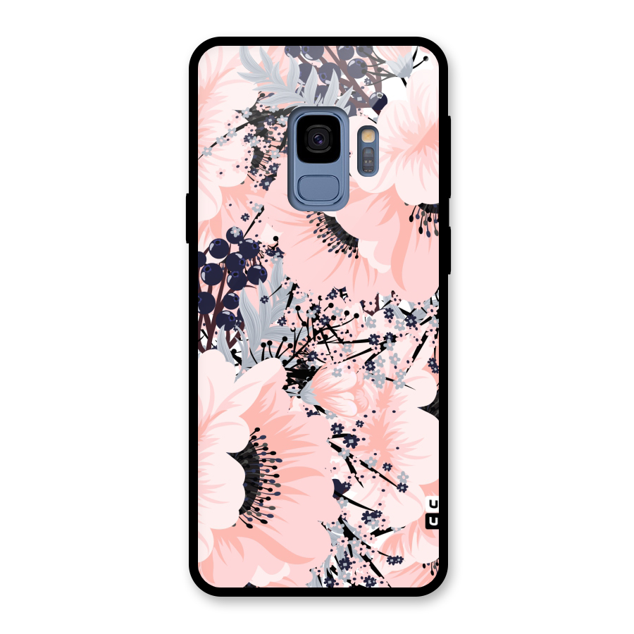 Beautiful Flowers Glass Back Case for Galaxy S9