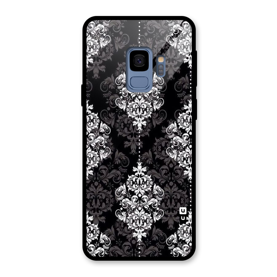Beautiful Grey Pattern Glass Back Case for Galaxy S9