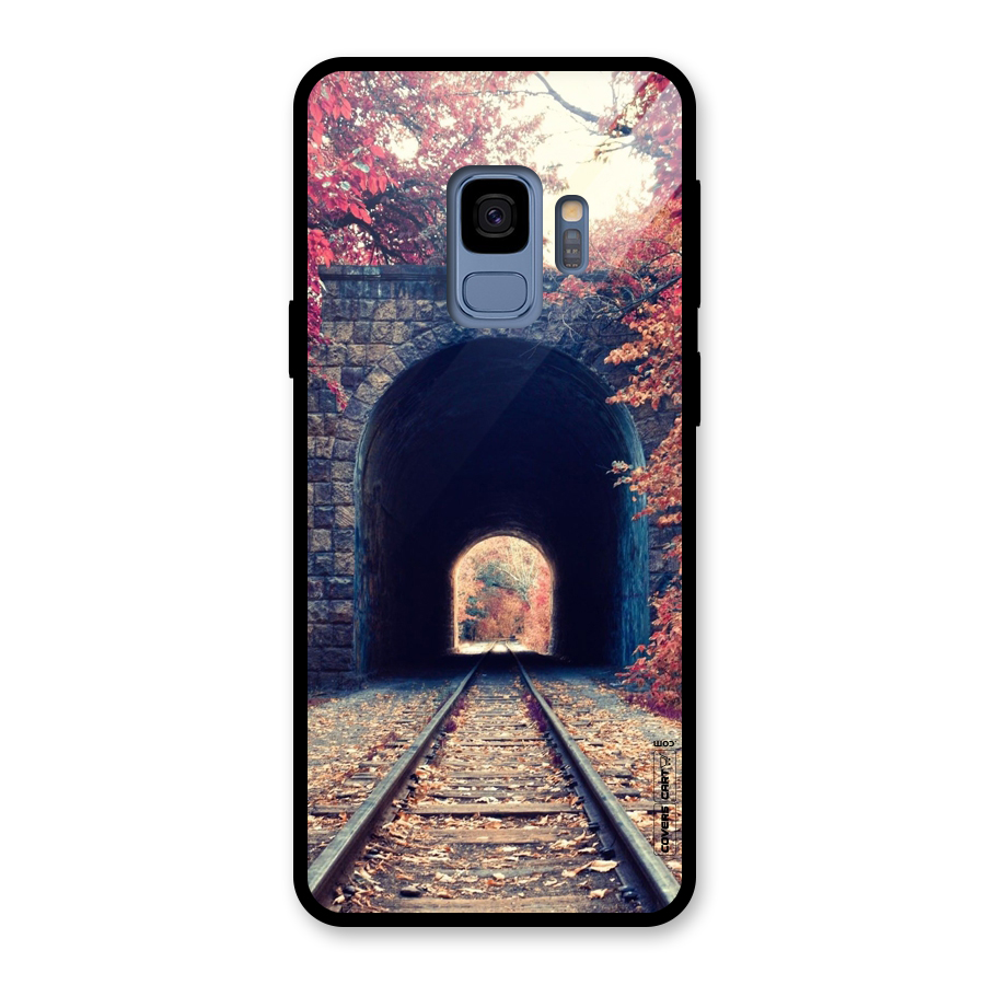 Beautiful Track Glass Back Case for Galaxy S9
