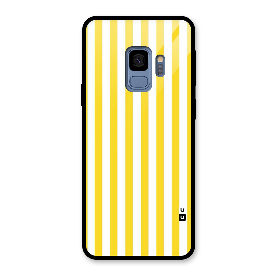 Beauty Color Stripes Glass Back Case for Galaxy S9