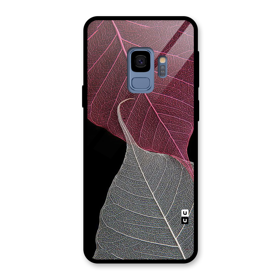 Beauty Leaf Glass Back Case for Galaxy S9