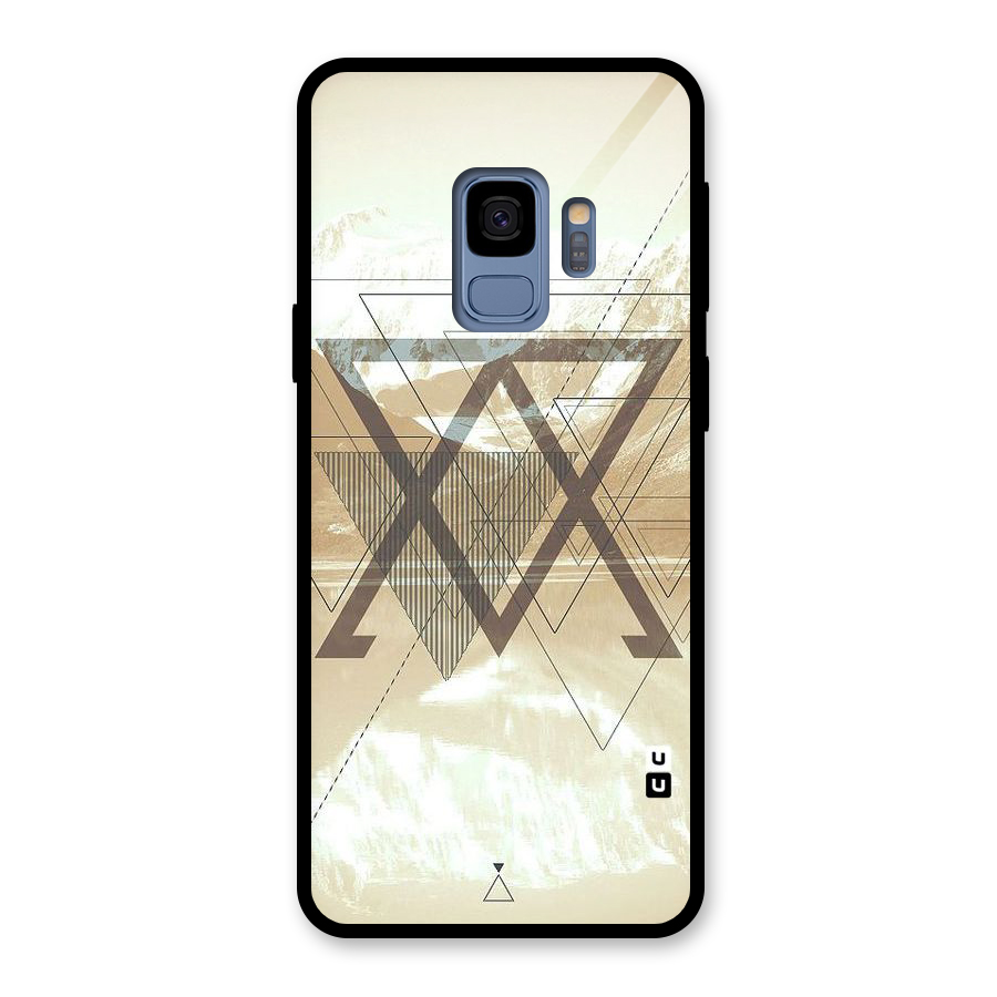 Beige View Glass Back Case for Galaxy S9
