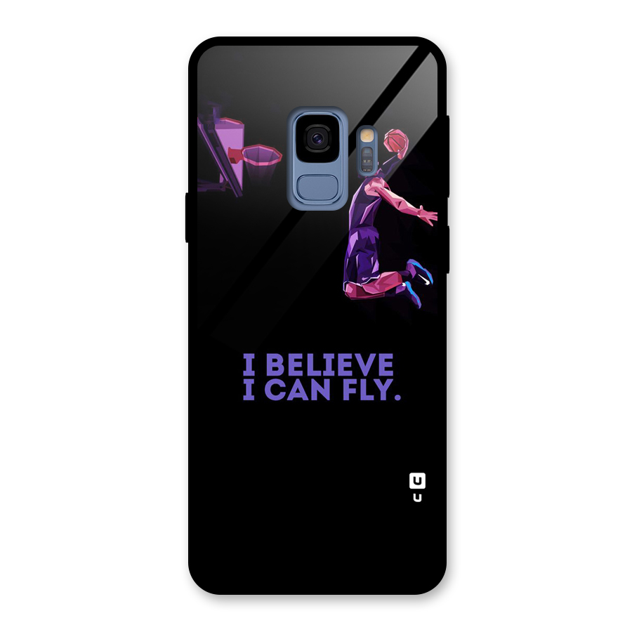 Believe And Fly Glass Back Case for Galaxy S9