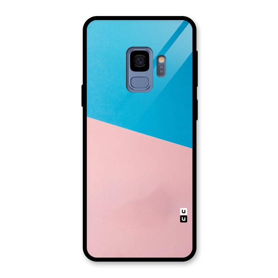 Bicolor Design Glass Back Case for Galaxy S9