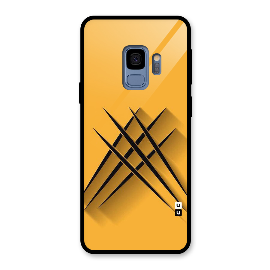 Black Paws Glass Back Case for Galaxy S9
