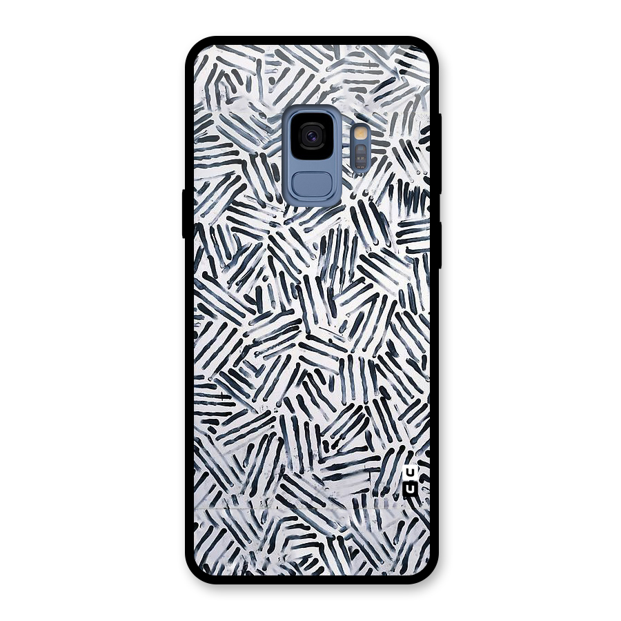 Black Tiny Uneven Glass Back Case for Galaxy S9