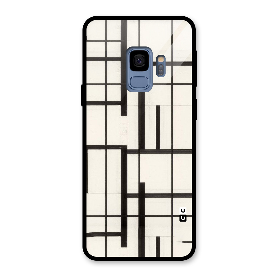 Black Unsymmetry Glass Back Case for Galaxy S9