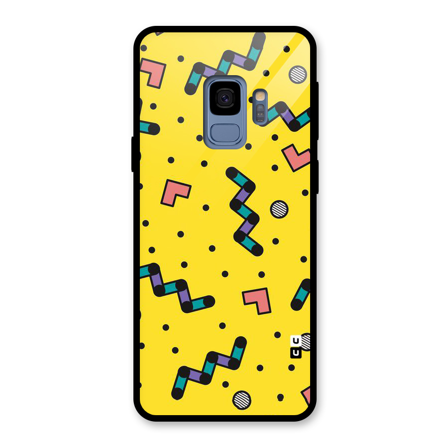 Block Shades Glass Back Case for Galaxy S9