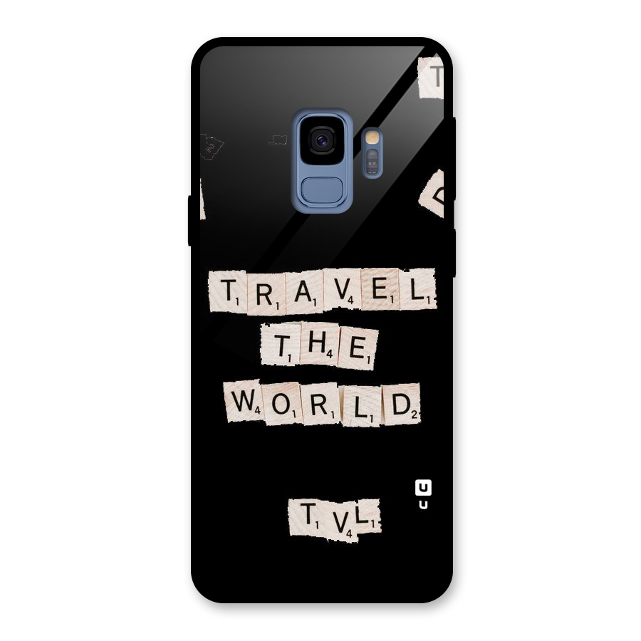 Blocks Travel Glass Back Case for Galaxy S9