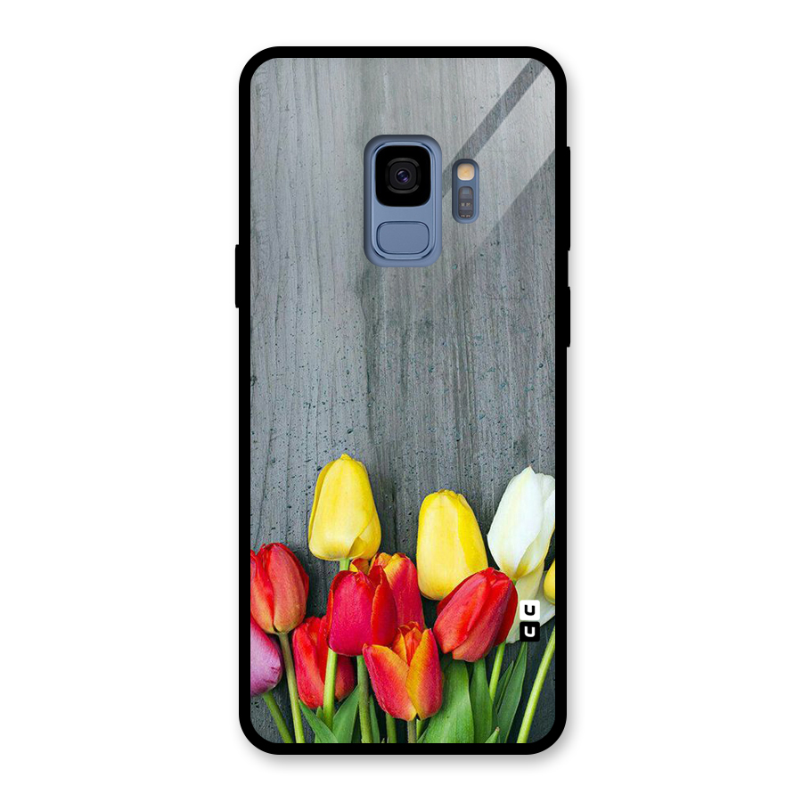 Bloom Grey Glass Back Case for Galaxy S9