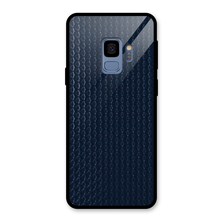 Blue-Pattern Glass Back Case for Galaxy S9