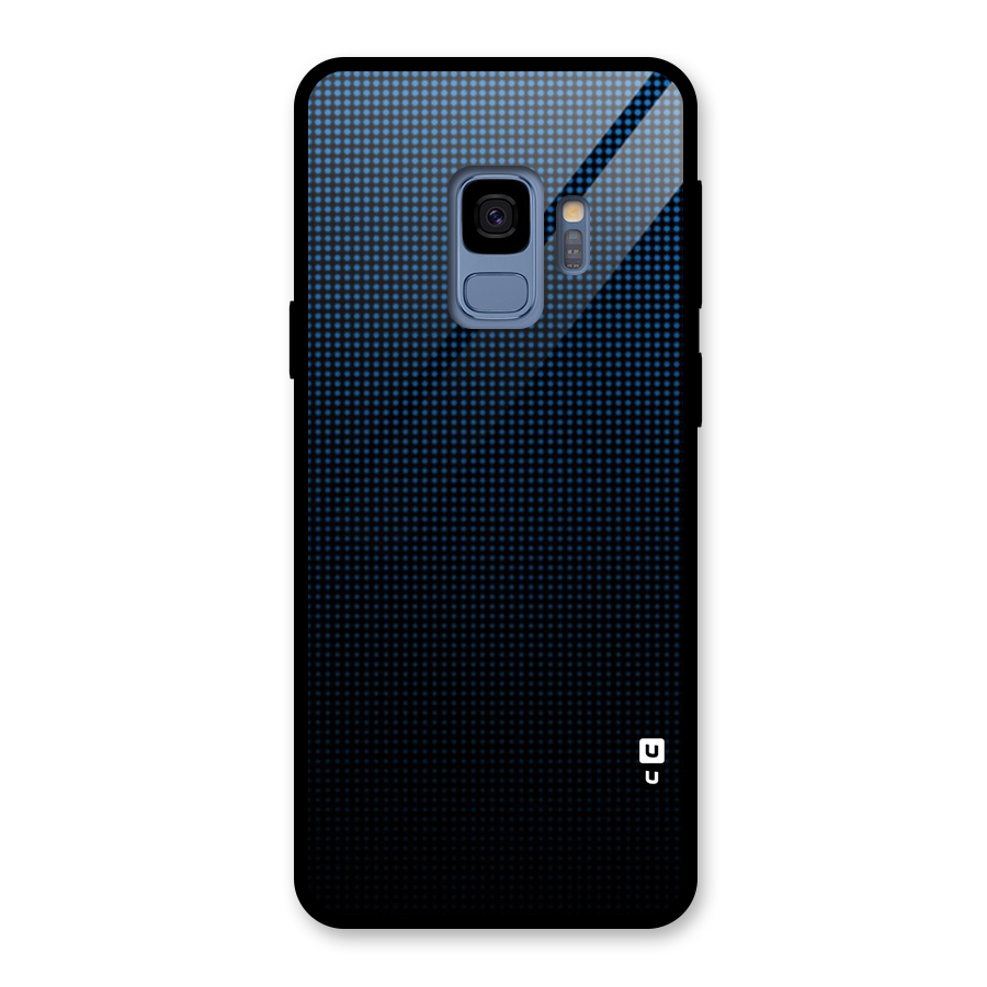 Blue Dots Shades Glass Back Case for Galaxy S9