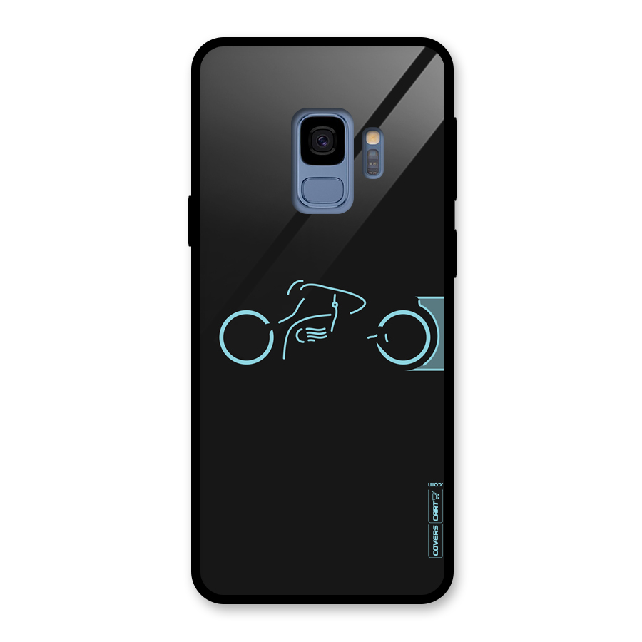 Blue Ride Glass Back Case for Galaxy S9
