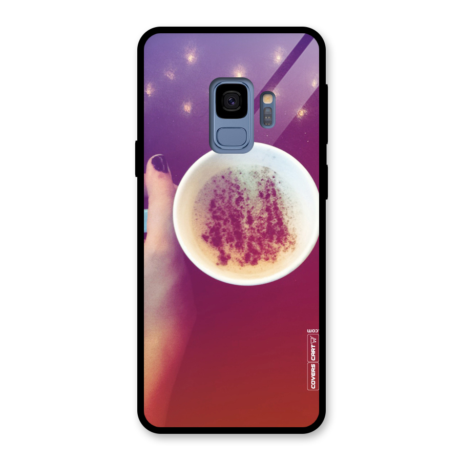 Bokeh Coffee Mug Glass Back Case for Galaxy S9