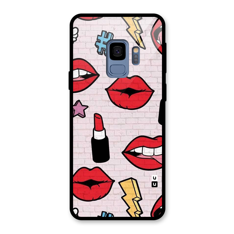 Bold Red Glass Back Case for Galaxy S9