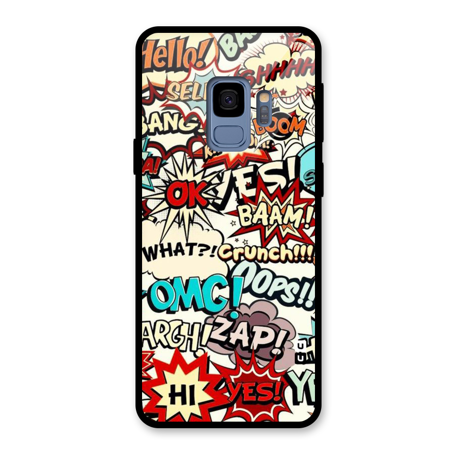 Boom Zap Glass Back Case for Galaxy S9