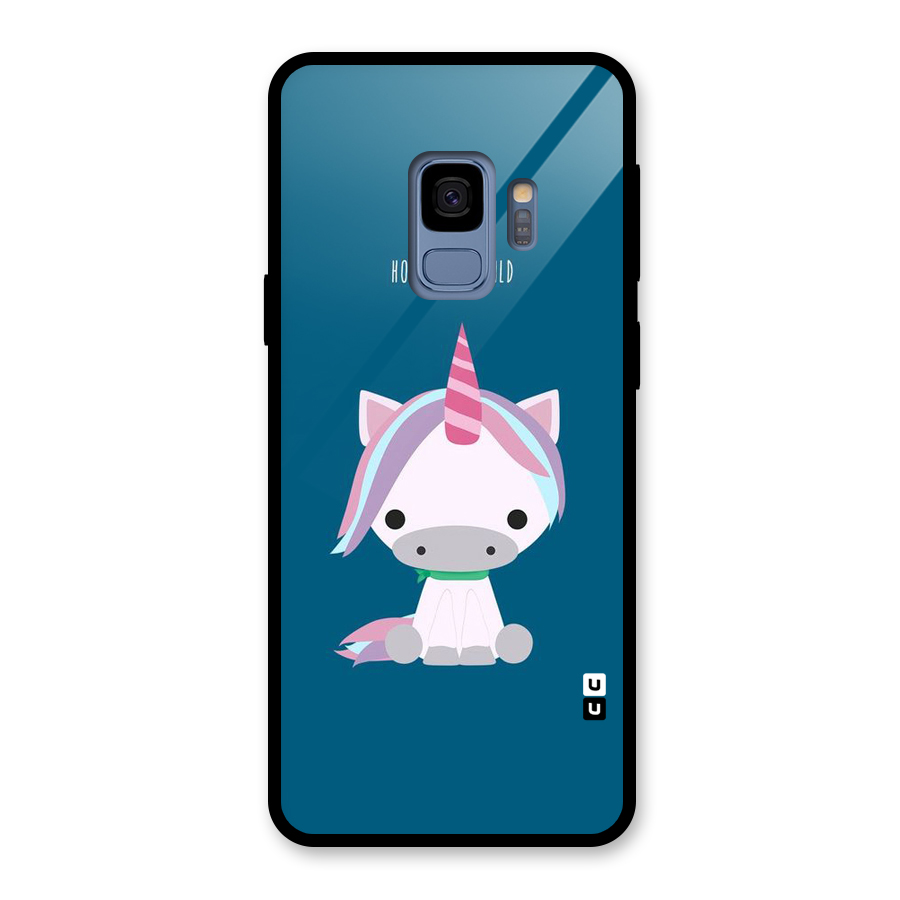 Born Wild Unicorn Glass Back Case for Galaxy S9