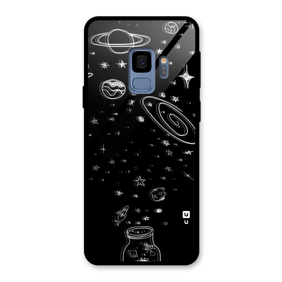 Bottle Of Stars Glass Back Case for Galaxy S9
