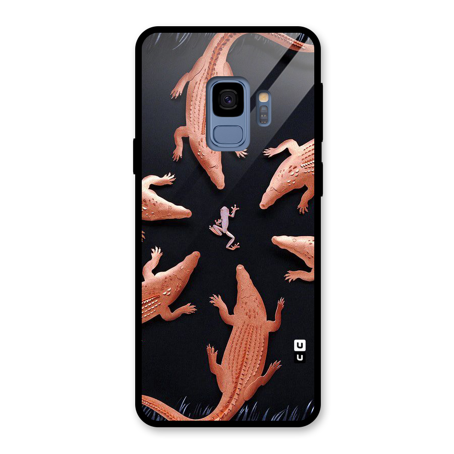 Brave Frog Glass Back Case for Galaxy S9