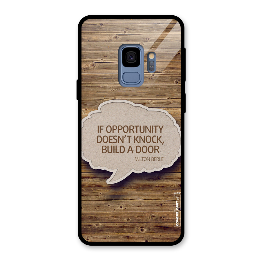 Build Your Door Glass Back Case for Galaxy S9