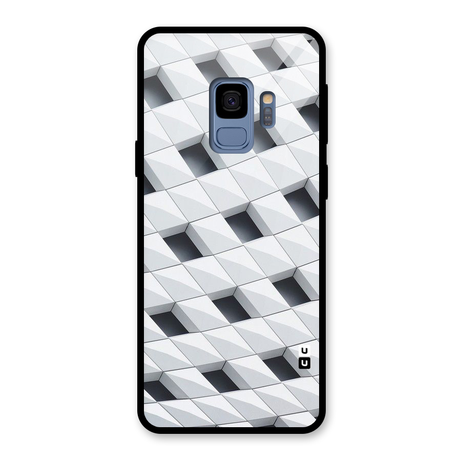 Building Pattern Glass Back Case for Galaxy S9