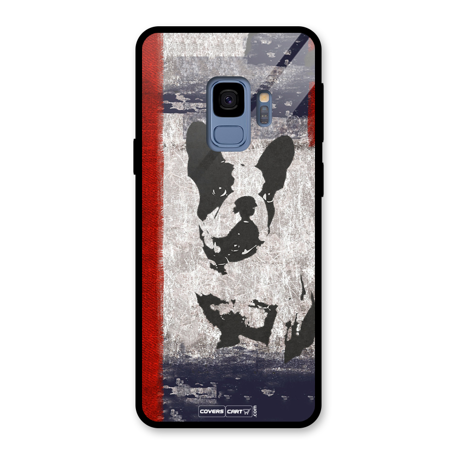 Bull Dog Glass Back Case for Galaxy S9