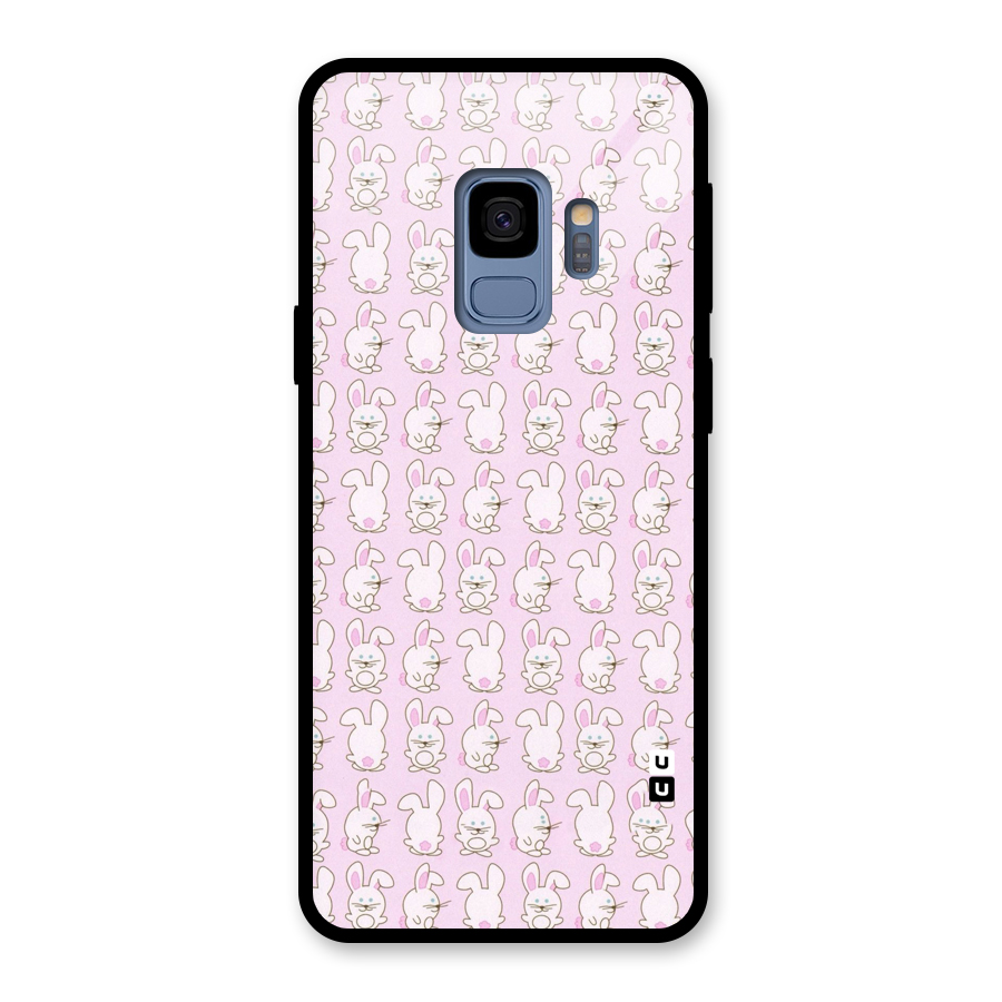 Bunny Cute Glass Back Case for Galaxy S9