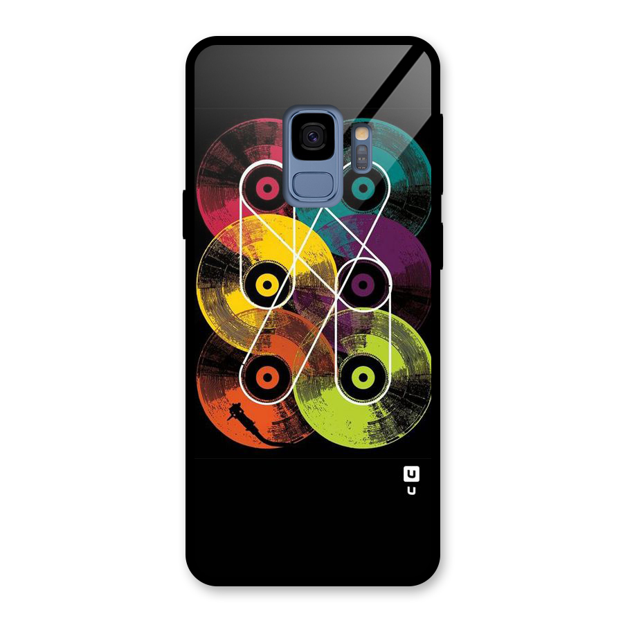CD Tapes Glass Back Case for Galaxy S9