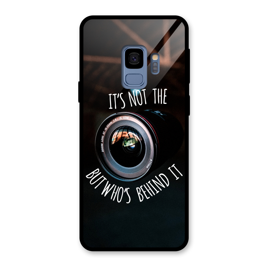 Camera Quote Glass Back Case for Galaxy S9