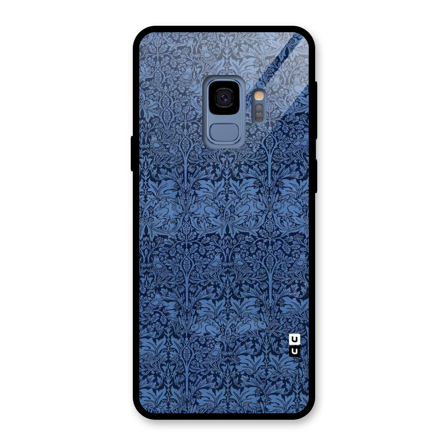 Carving Design Glass Back Case for Galaxy S9