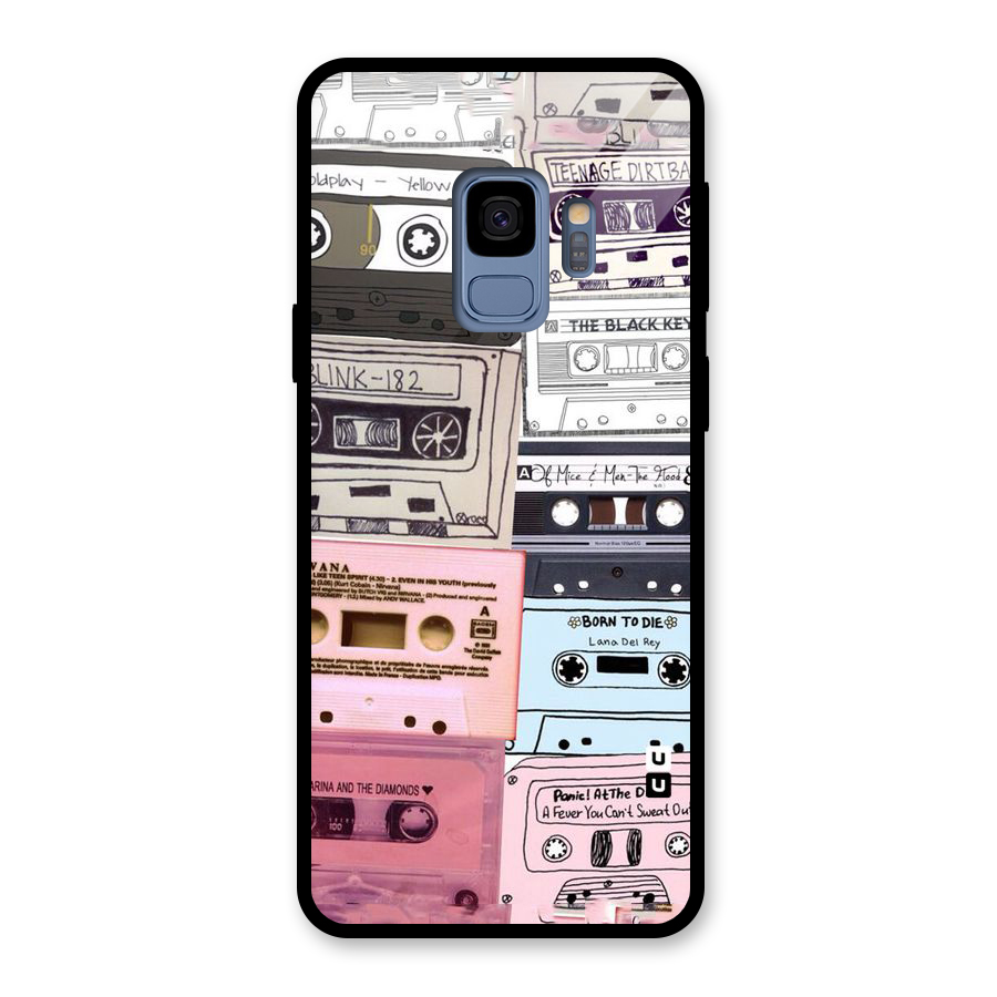 Casette Rolling Glass Back Case for Galaxy S9