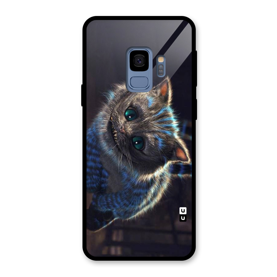 Cat Smile Glass Back Case for Galaxy S9