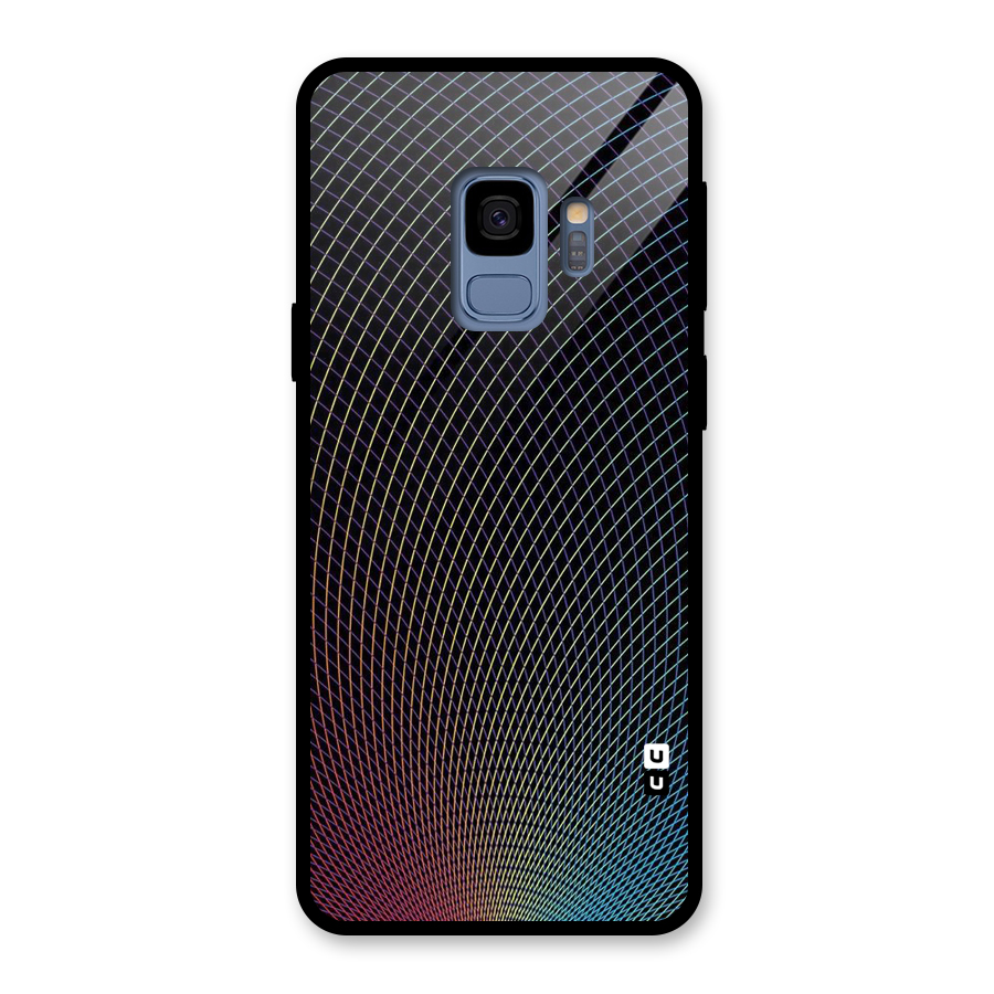 Check Swirls Glass Back Case for Galaxy S9