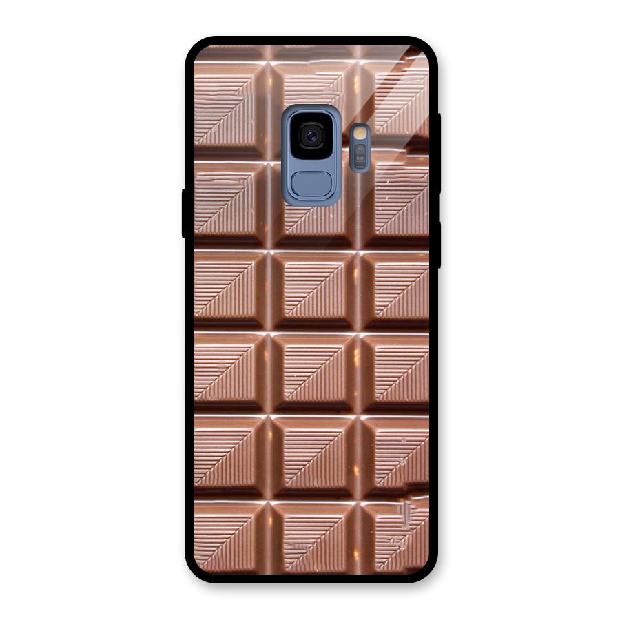 Chocolate Tiles Glass Back Case for Galaxy S9