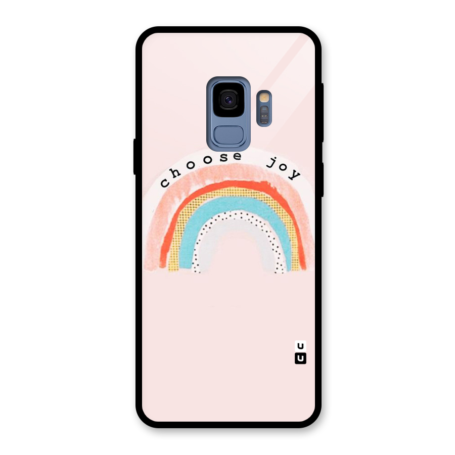Choose Joy Glass Back Case for Galaxy S9